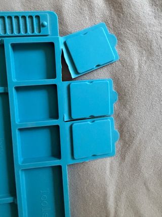 Alfombrilla de silicona para electrónica