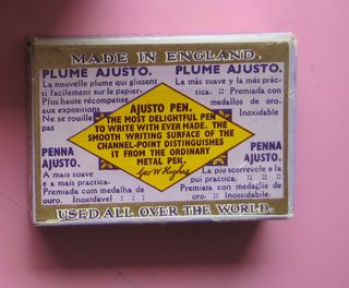 Scatola di 100 penne stilografiche Ajusto No 1037 Inghilterra