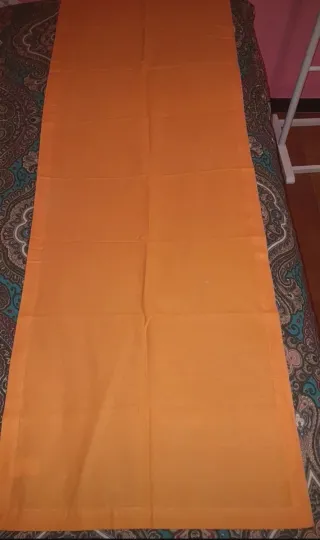 Runner /tovaglia cotone arancione. Nuovo.