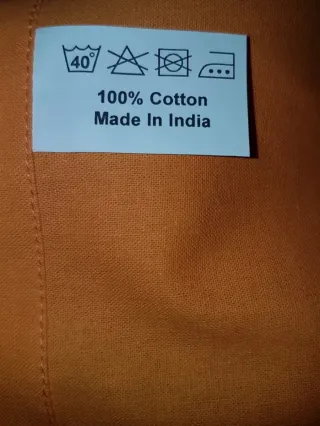 Runner /tovaglia cotone arancione. Nuovo.