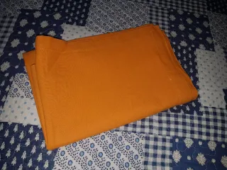 Runner /tovaglia cotone arancione. Nuovo.