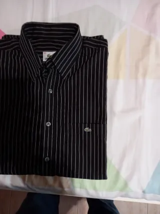 Camisa Lacoste Talla 40 Rayas