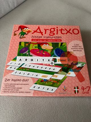 Juego de lectura Argitxo en euskera