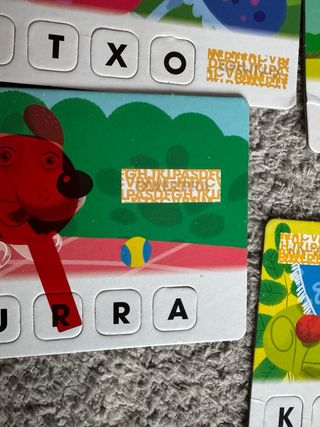 Juego de lectura Argitxo en euskera