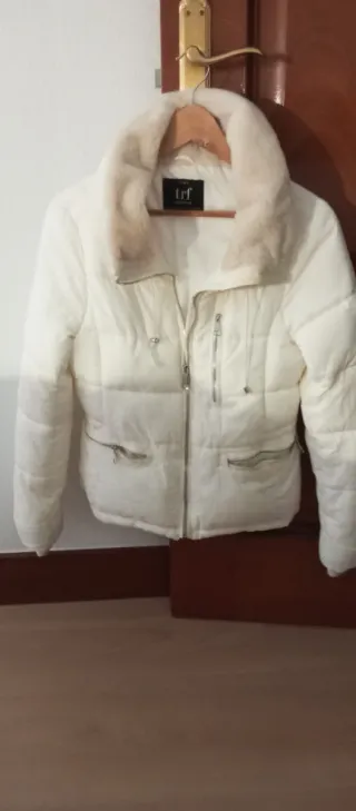 Plumífero Zara TRF Blanco