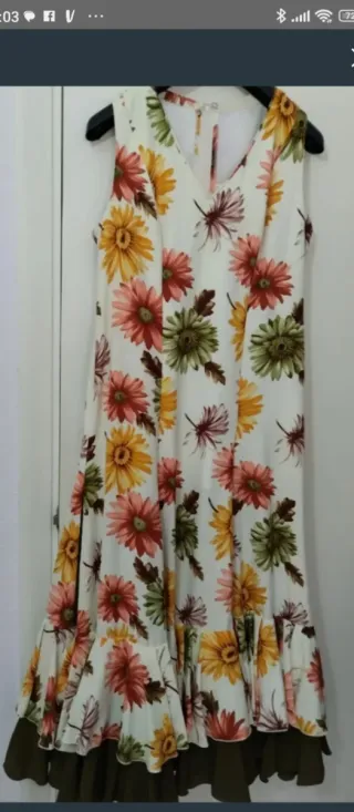 Vestido Flamenca Flores