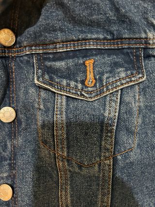 Cazadora vaquera Zara borrego Talla S