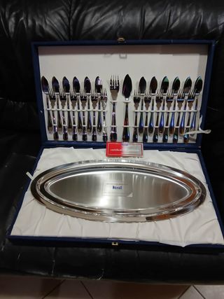 Servizio posate pesce MEPRA con vassoio