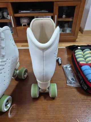 Patines de patinaje artístico blancos EDEA