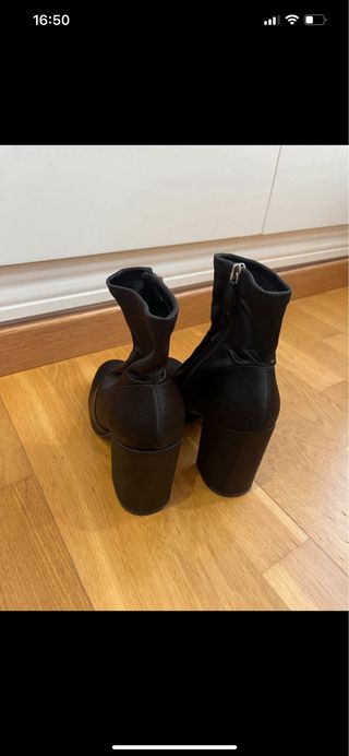 Botines Negros Kamome Tacón