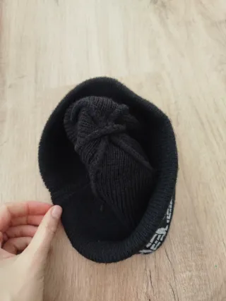 Gorro negro invierno estampado