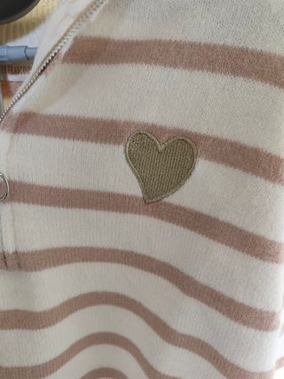 Malha bege e dourada tamanho único