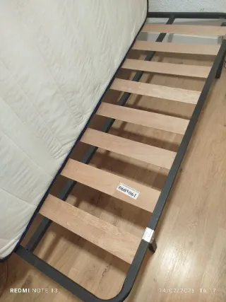 SUPER PRECIO! Somier lamas madera y Colchón nuevos