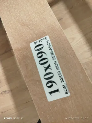 SUPER PRECIO! Somier lamas madera y Colchón nuevos