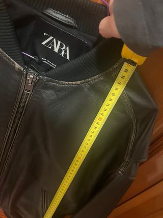 Chaqueta Cuero Zara Talla S