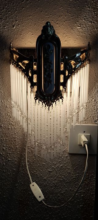 Lujosa lámpara de techo y apliques de cristal