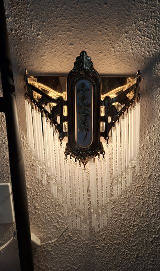 Lujosa lámpara de techo y apliques de cristal