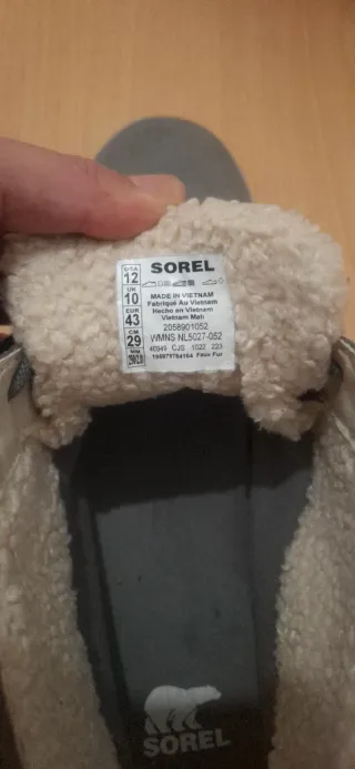 Botas Sorel Hombre Talla 43 Gris