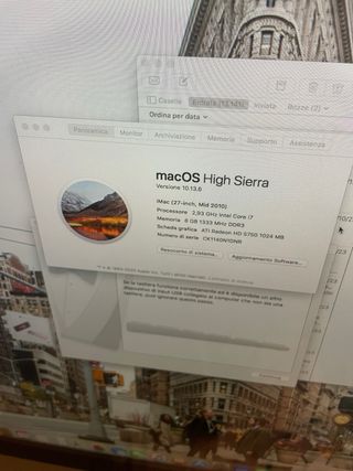 Apple iMac argento Con mouse e tastiera