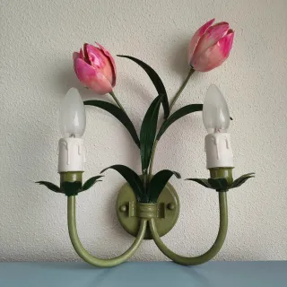 Aplique de pared flores