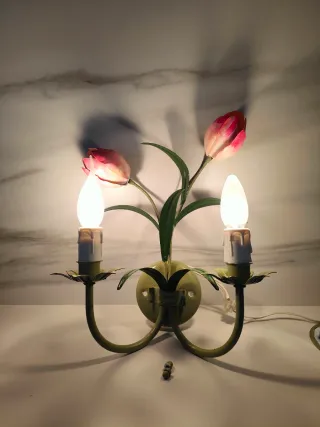 Aplique de pared flores