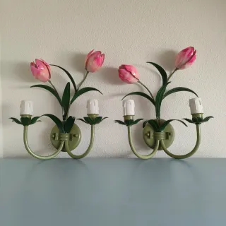 Aplique de pared flores