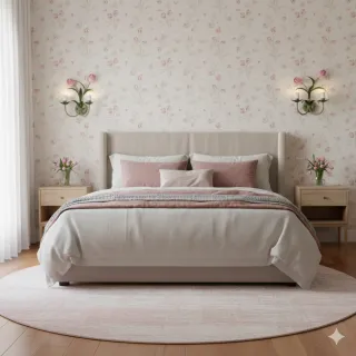 Aplique de pared flores