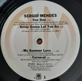 Vinilo LP Sergio Mendes