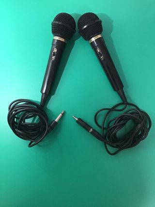 2 Micrófonos Boman DM-30 Vintage + Adaptador