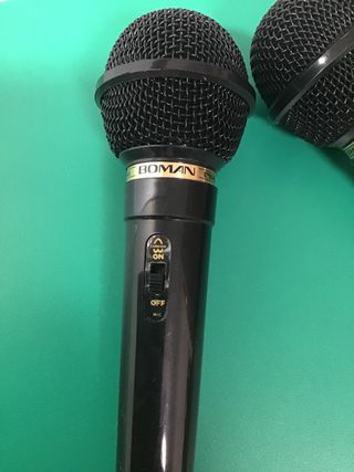2 Micrófonos Boman DM-30 Vintage + Adaptador