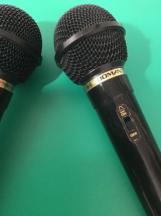 2 Micrófonos Boman DM-30 Vintage + Adaptador