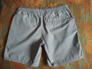 Bermudas hombre algodón gris