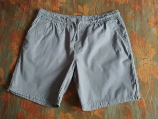 Bermudas hombre algodón gris