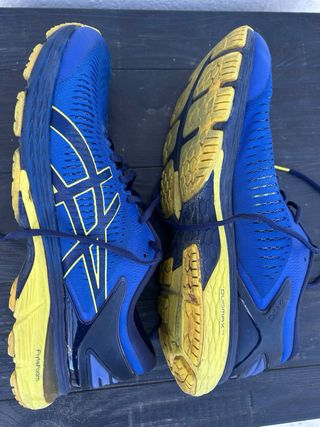 Zapatillas Asics Running Azul y Amarillo