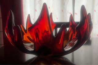 Portafrutta Murano Lingua di Fuoco mis 26x15