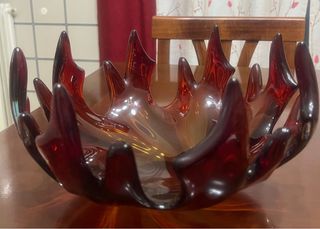 Portafrutta Murano Lingua di Fuoco mis 26x15