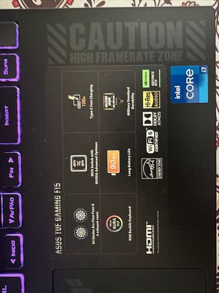 Portátil ASUS TUF GAMING F15 FX