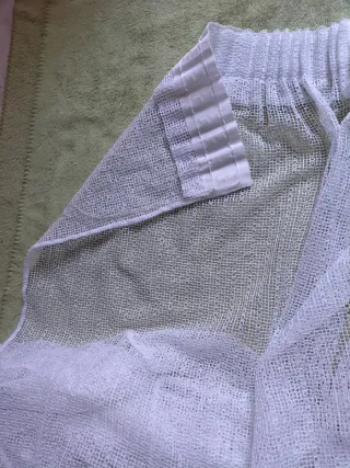 Cortinas blancas de tela