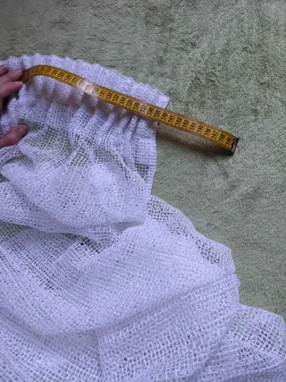 Cortinas blancas de tela