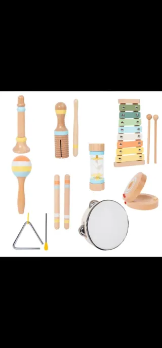 Set Instrumentos Musicales Madera