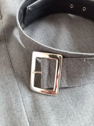 Gonna Pennyblack grigia con cintura