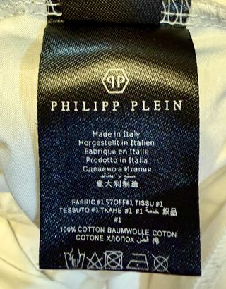 Camiseta Philipp Plein Oso con Sello Talla M