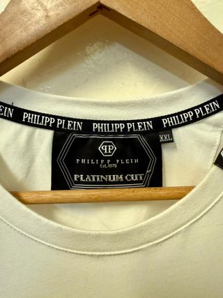 Camiseta Philipp Plein Oso con Sello Talla M