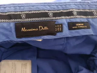 Pantalón hombre azul con puntitos