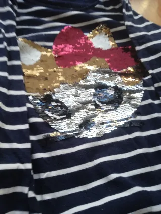 Lote 9 camisetas niña manga larga