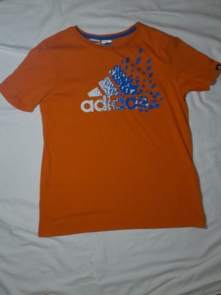 Camiseta Adidas naranja original en muy buen estad