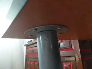 Mesa Ordenador/Salón Negra y Marrón