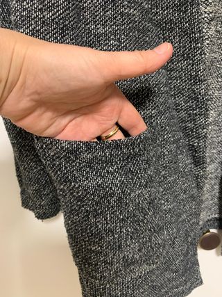 Chaqueta jaspeada hombre gris