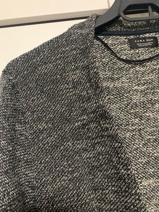 Chaqueta jaspeada hombre gris