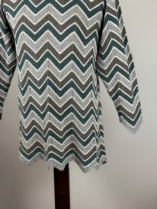 Vestito maglia vintage zig-zag M